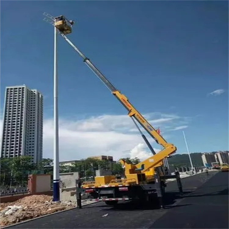 耒阳维修路灯的曲臂升降车出租